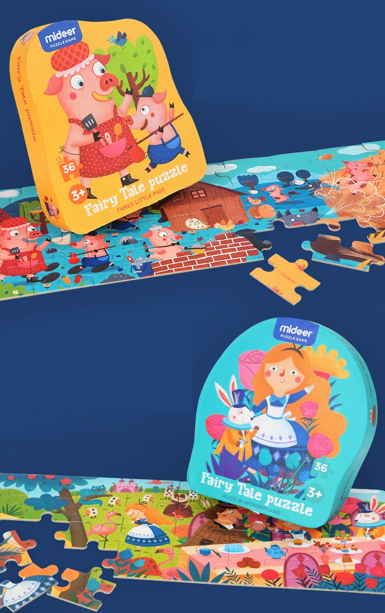 Новая классическая детская сказочная белоснежная головоломка с героями мультфильмов, детская головоломка для детей 3-6 лет, детские