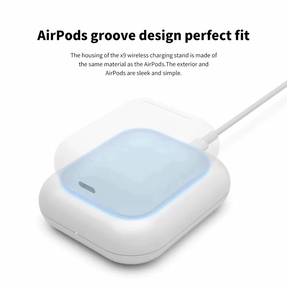 2 в 1 7,5 Вт QI Беспроводное зарядное устройство док-станция для Apple Airpods 2 AirPods Pro iPhone 8Plus X XS XR Xs 11 Pro Максимальная Зарядная база