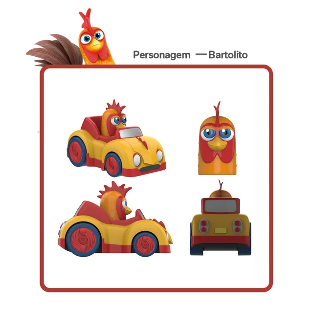 La Granja De Zenon Kids Toy Car Bartolito Bird Friction Powered Car Inertia  Car Set Boys