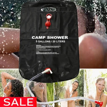

20L Outdoor Shower Bag Foldable Solar Energy Heated PVC Water Bag Camping Travel Hiking Tool Climbing Picnic Water Storage
