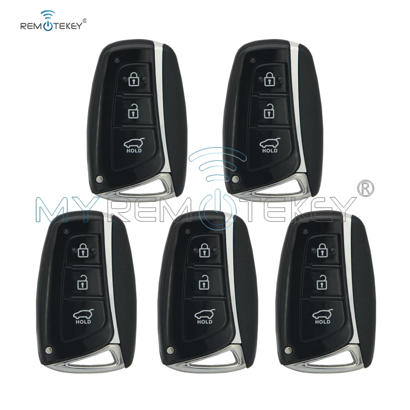Remtekey 5 шт. 3 кнопки 433 МГц ID46 Электронный чип 7952 для Hyundai Santa Fe IX45 2013 2014 без ключа