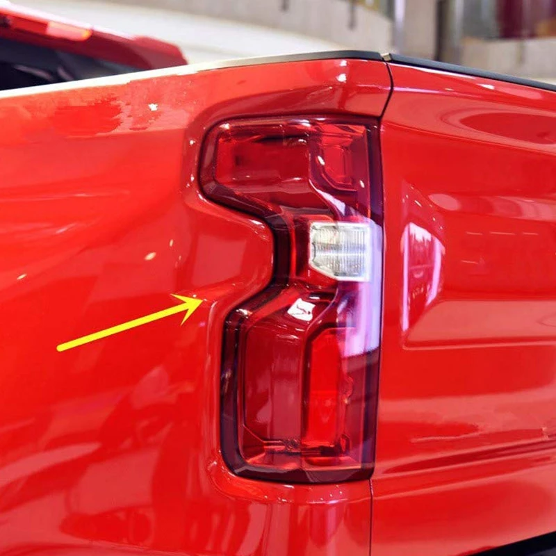 Аксессуары для Chevrolet Silverado- хромированный задний светильник, задний светильник, Накладка для лампы, 2 шт