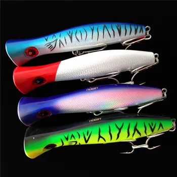 

Noeby 4pcs 20cm 116g popper Fishing lure Crankbait Iscas Artificial Wobblers ABS Hard Bait Pesca Bass Carp Pike Fishing Tackle