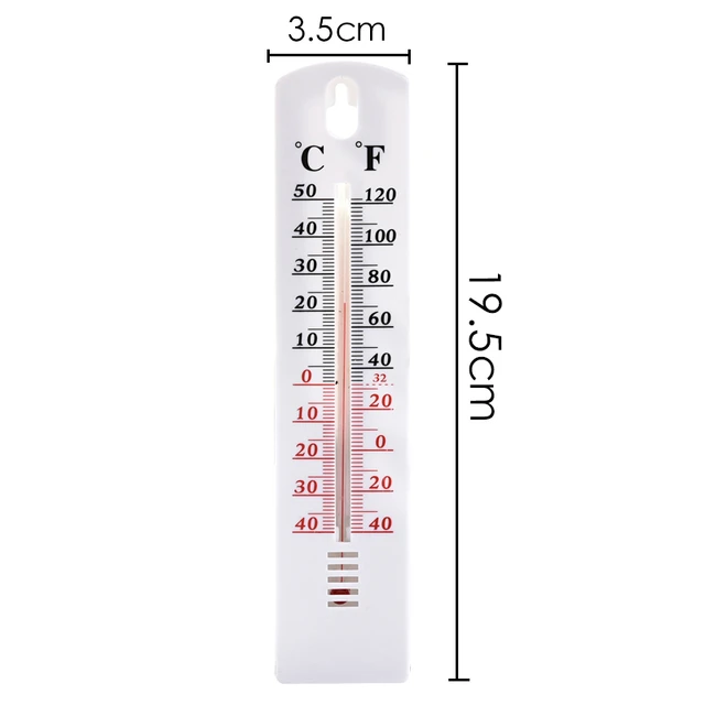 1pcs Wood Wall Hang Thermometer Indoor Outdoor Logger Meter Garden House  Garage Garden Breeding Temperature Controller - AliExpress