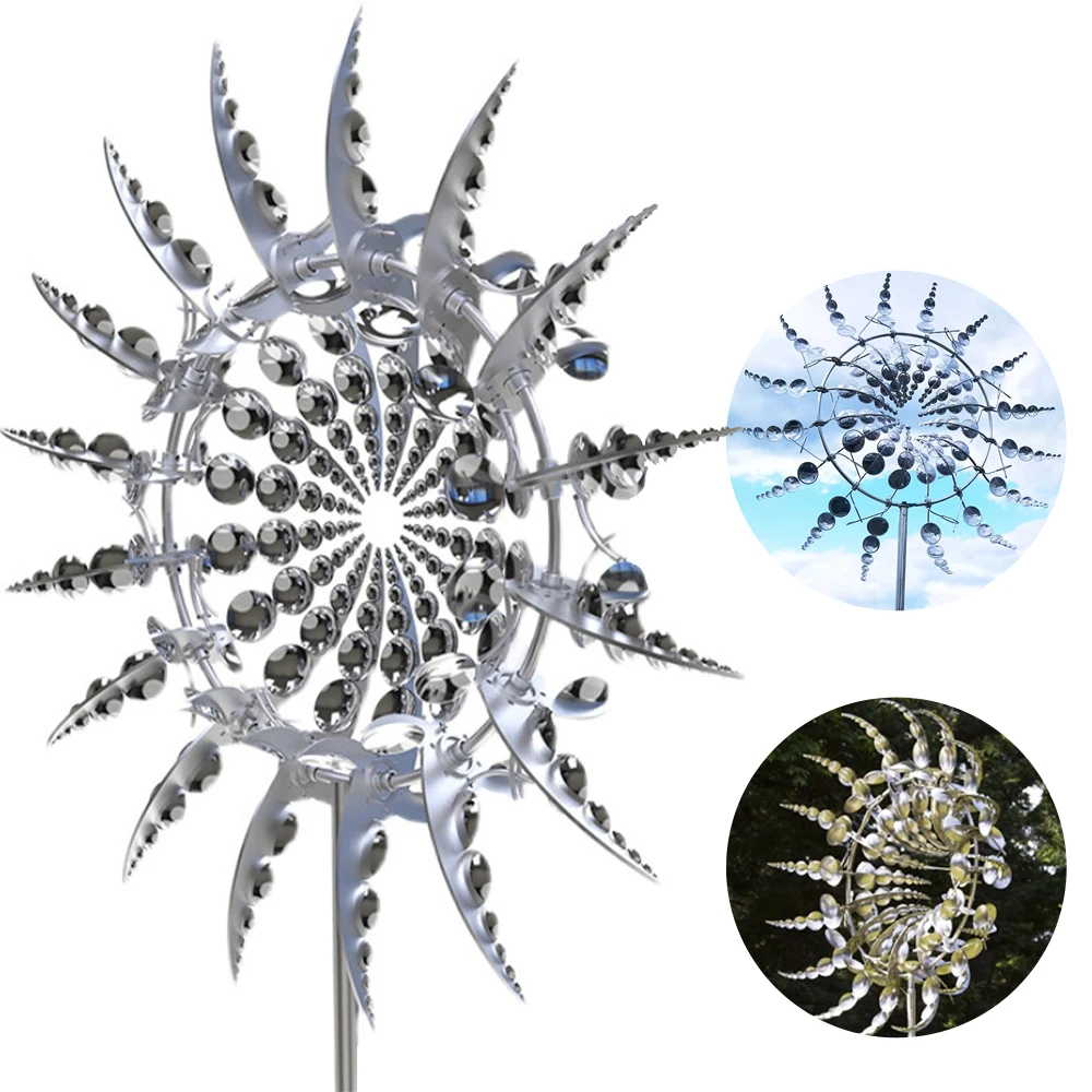 Metal Windmill Outdoor Wind Spinners Unique And Magical Wind Catchers Yard Patio Lawn Garden