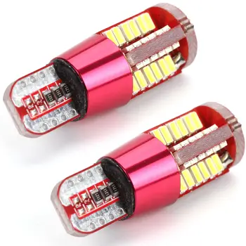 

2x Car Interior Light Trailer Truck License Plate Lamp Bulb Van T10 Red LED Parking Lamp 12V Trunck Lamp RV Camper Accessories