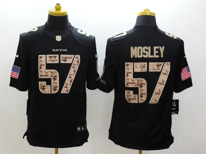 COLOR AS PHOTO SHOWN Сшитые, Baltimore Joe Flacco c. J. Mosley Elvis Dumervil Eric Weddle Kamar Aiken Green Salute Jersey - Цвет: COLOR AS PHOTO SHOWN