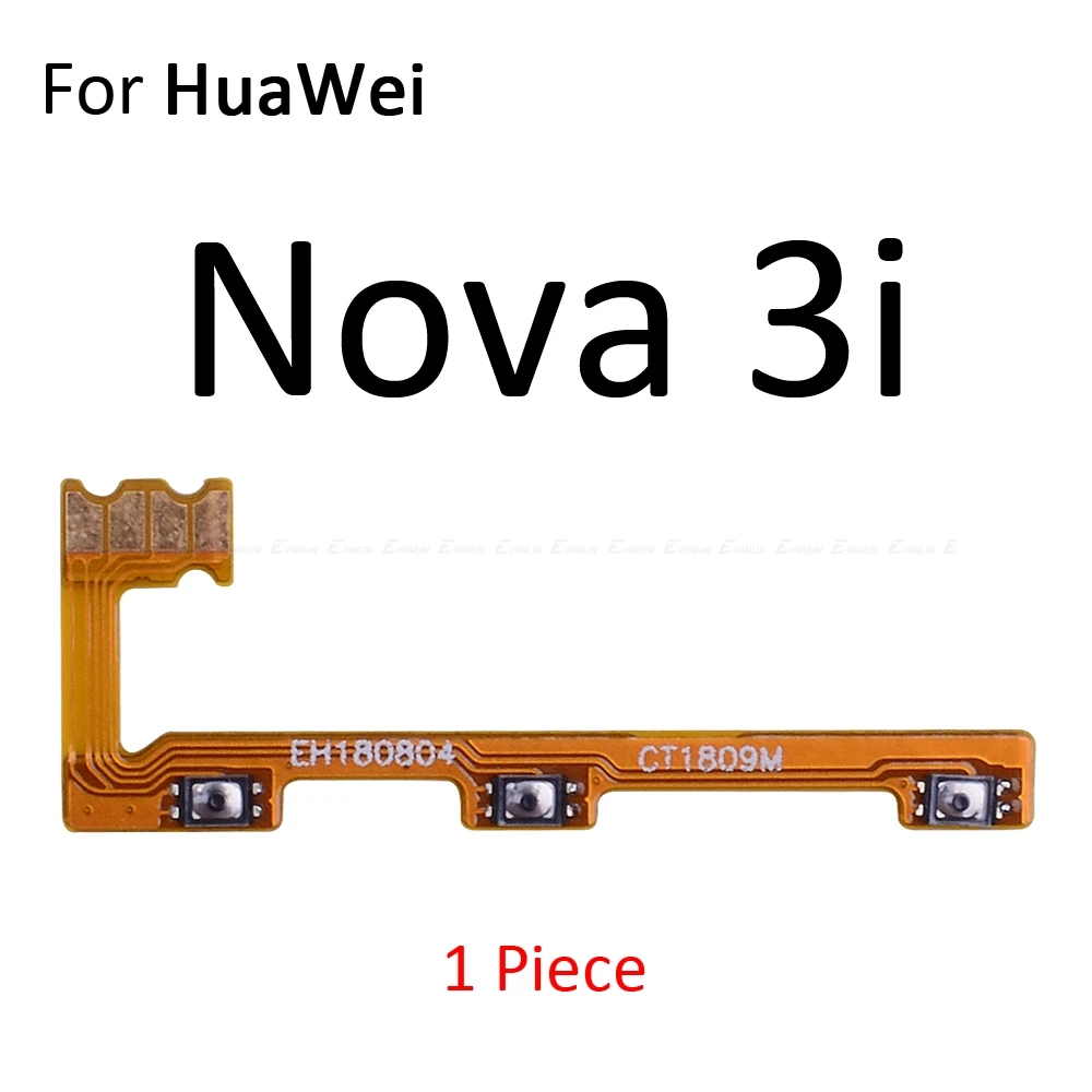 Mute Switch Power Key Ribbon For HuaWei Nova 5i 5 Pro 4e 4 3 3i 3e 2 2S 2i Plus Lite 2017 Young ON OFF Volume Button Flex Cable