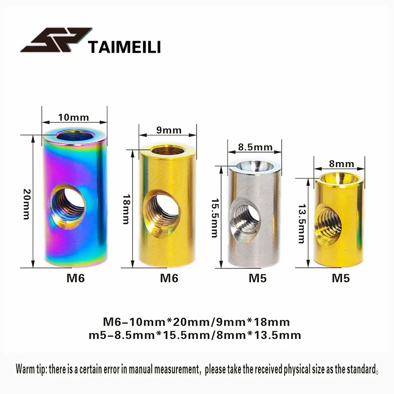 Repair of Titanium Alloy Cylindrical Nut M5M6 Bicycle Seat Fixed NutNuts AliExpress