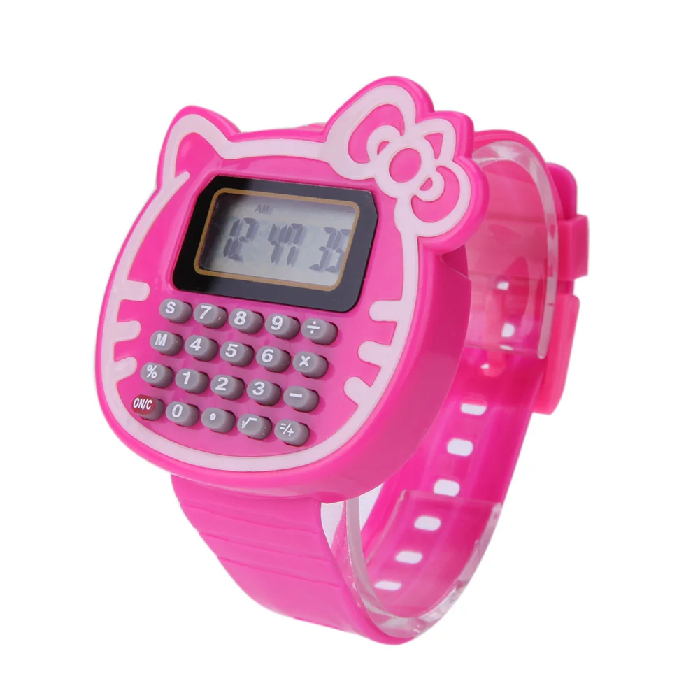 Montres numériques en Silicone pour enfants, garçon et fille, peut être utilisé comme calculatrice, Convient pour les enfants, montre-bracelet dexamen, cadeau, horloge