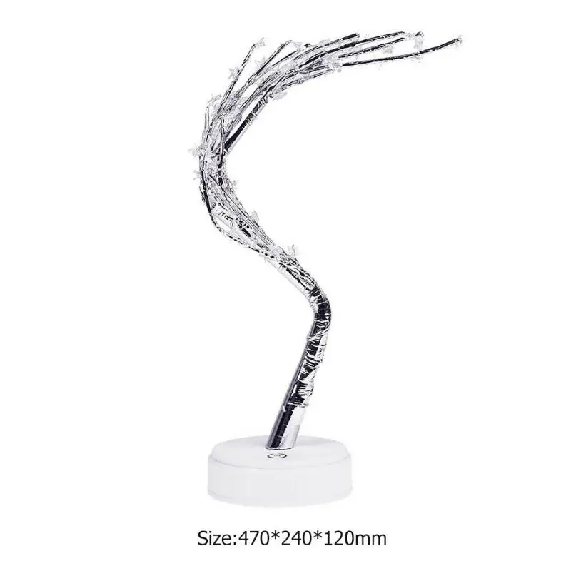 60LED USB дерево звезда Огни Медный провод настольные лампы дома РОЖДЕСТВО Праздничное Рождественское украшение для дома