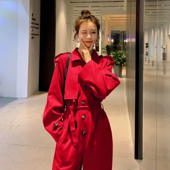 

High-waisted Drape Lapel Long Sleeve Chic Casual Women Clothes Single-breasted Fashion Designer Stylish Classic Female Overalls