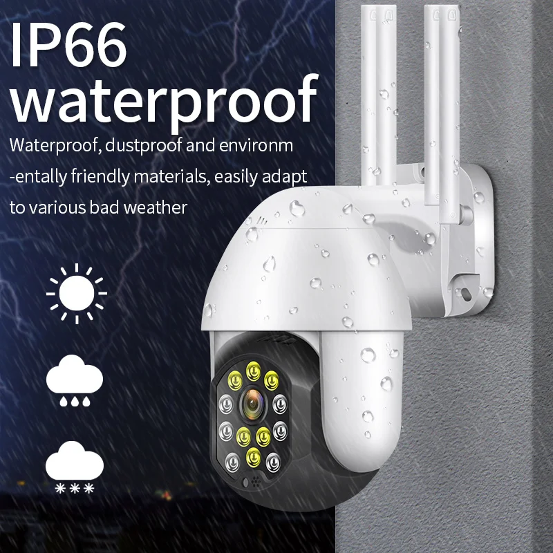 1080P двойная линза безопасности WIFI IP CCTV камера беспроводная наружная
