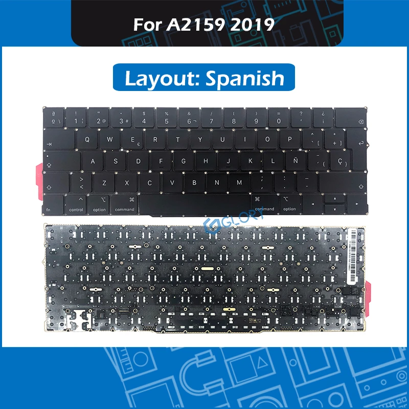 Novo teclado padrão espanhol a2159 para macbook pro retina 13 ",  substituição de teclado meio de 2019|Teclado de substituição| - AliExpress