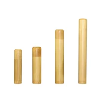 Зубная щетка из натурального бамбука чехол экологичные Путешествия Чехол ручной работы/12/13/19/23 см Бамбук Зубная щётка дорожная упаковка трубки Портативный