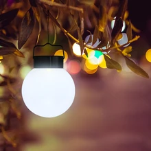 LEDMOMO Солнечный садовый светильник, открытый водонепроницаемый светодиодный Сферический подвесной светильник, Ночной светильник, садовая люстра из нержавеющей стали(белый