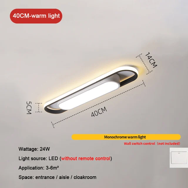 Led Ceil Light Rectangular For Kitchen Home Deco Chandelier Dining Bedrooms Sensor Lamp Modern Ceiling Lights For Living Room Neutral light