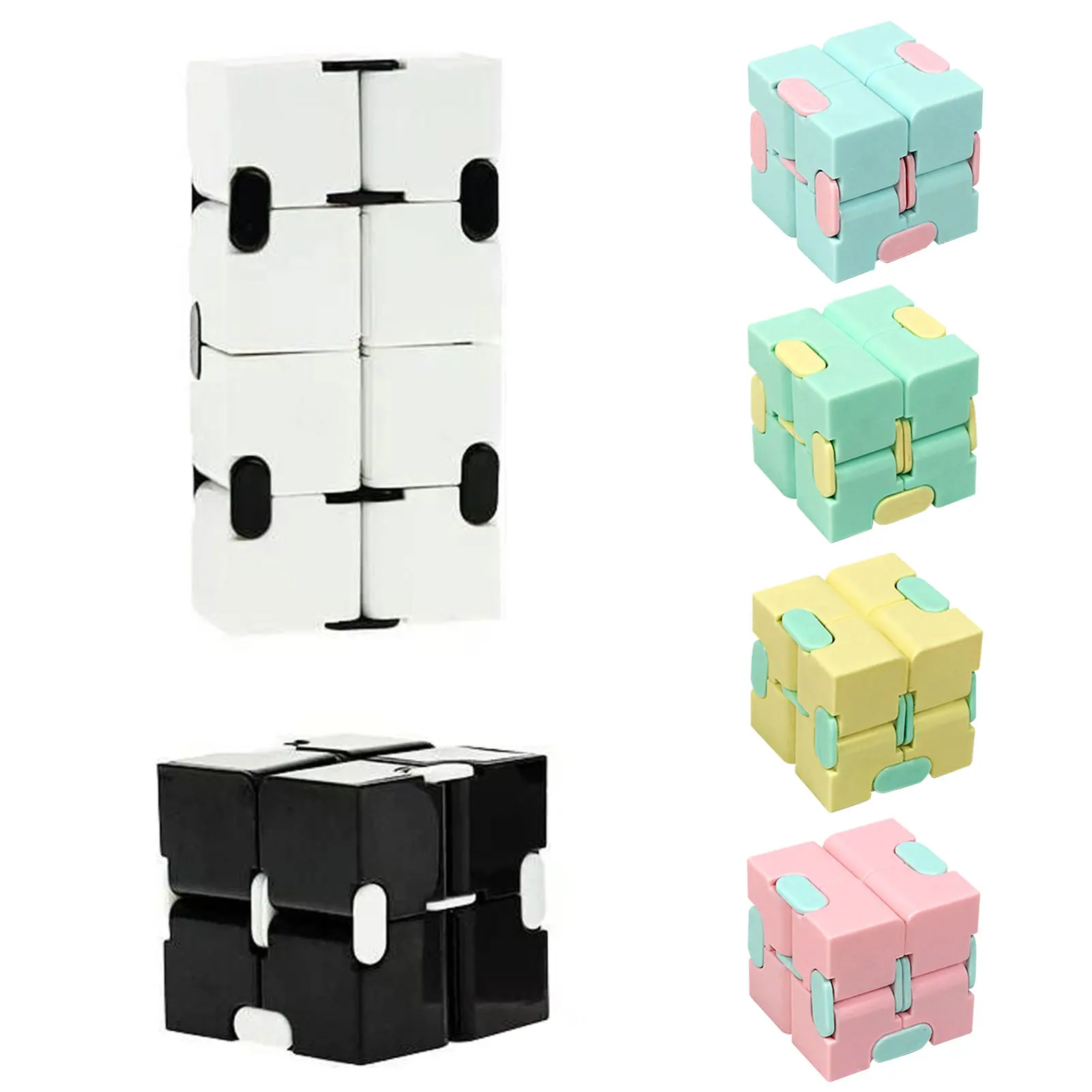 Children Adult Decompression Toy Infinity Magic Cube Square Puzzle Toys Relieve Stress Funny Hand Game Four Corner Maze | Игрушки и