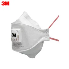 3M Противоаэрозольная фильтрующая маска Aura 9332+, класс защиты FFP3 NR D, с клапаном выдоха, 9332