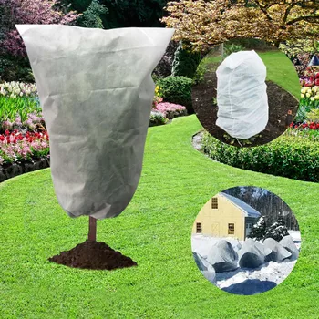 

Warm Cover Tree Shrub Plant Protecting Bag Frost Protection Yard Garden Winter Drawstring Plant Fruit Vegetable Garden Covers