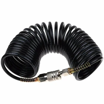 

1/4inch NPT 200 PSI 25 FT Recoil Air Hose Re-Coil Spring Ends Pneumatic Compressor Replacement Power Tools