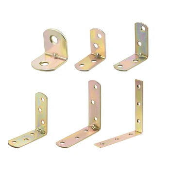 

uxcell 4/8/10/30/100 Pcs Corner Brace 20x20-102x102mm Zinc Plated Joint Right Angle Bracket Fastener Round End