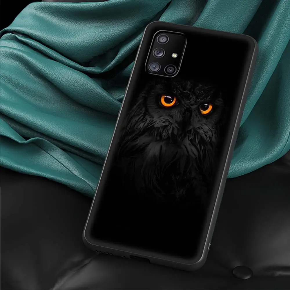 Adorable Owl and Fox Cartoon Silicone Phone Case