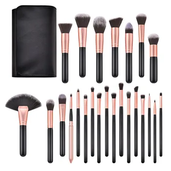 

24PC Make Up Wood brush Wool Fiber eyeshadow eyebrow eyeliner soft Cosmetic Brushes Eye Shadow pinceis de maquiagemJz0309