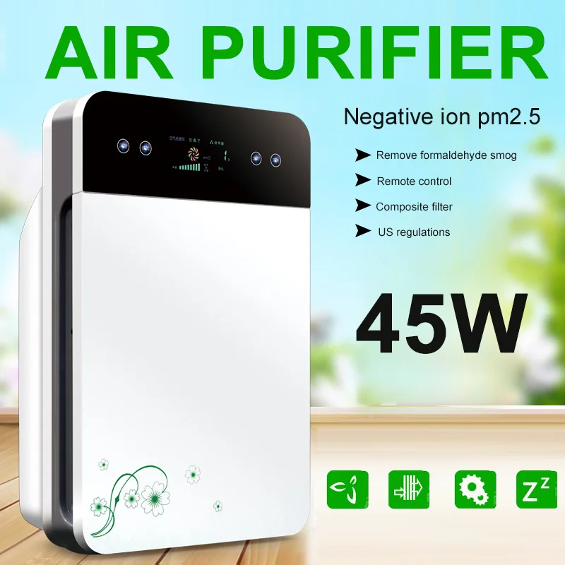 

Hepa Cleaner Air Cleaner Air Purifier Modern Fashion with Telecontroller G-3 PM2.5 LCD Screen Smog Low Noise Indoor