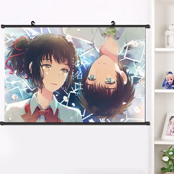 

Anime Your Name Miyamizu Mitsuha Tachibana Taki Wall Scroll Poster Manga Wall Hanging Poster Fashion Home Decoration 40*60cm