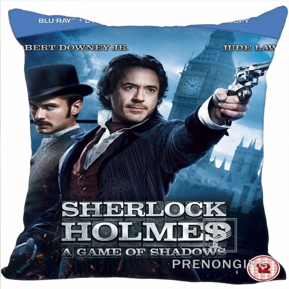 Custom Decorative Pillowcase Sherlock Holmes Square Zippered Pillow Cover Best Gift 20X20cm 35X35cm(One Side)180117#109 | Дом и сад