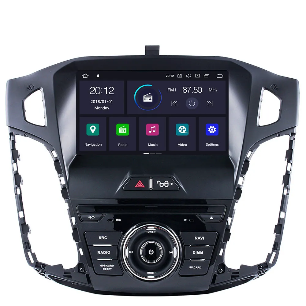 Автомобильный Медиа android 9 Автомобильный gps автомобильный dvd плеер с навигацией плеер для Ford Focus 2012- Автомобильная магнитола gps навигация видео плеер