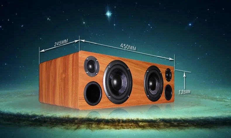 DSP стерео динамик Bluetooth домашний ТВ книжная полка громче динамик HIFI музыкальный плеер 90 Вт Настольный деревянный динамик s поддержка оптический SPDIF