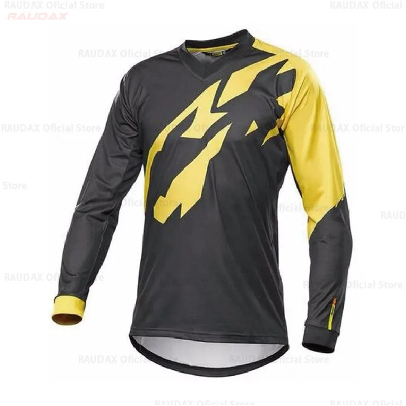 С длинным рукавом Mavic для мотокросса Футболка Camiseta Moto элемент Racewear дышащий