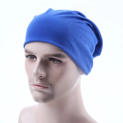 Royal Blue 23 карамельных цвета, вязаные шапки в стиле хип-хоп, осенне-зимние шапочки, шапочки, мужские шапки унисекс, уличная хлопковая теплая Женская тонкая вязаная шапка - Цвет: Royal Blue