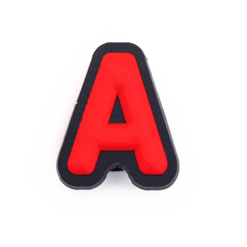 Single Sale 1Pcs Shoe Charms Decoration 26 English Letters Free Combination Shoe Accessories for croc jibz Kid's Party X-mas