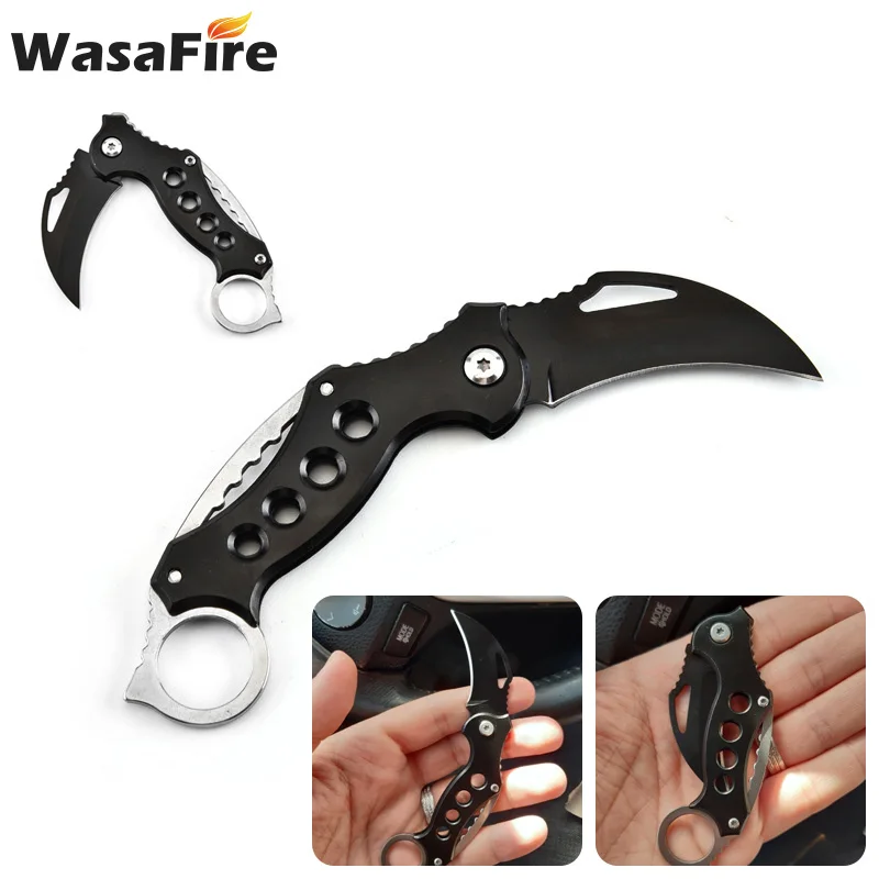 Походный тактический складной нож Karambit карманный для выживания охотничий коготь