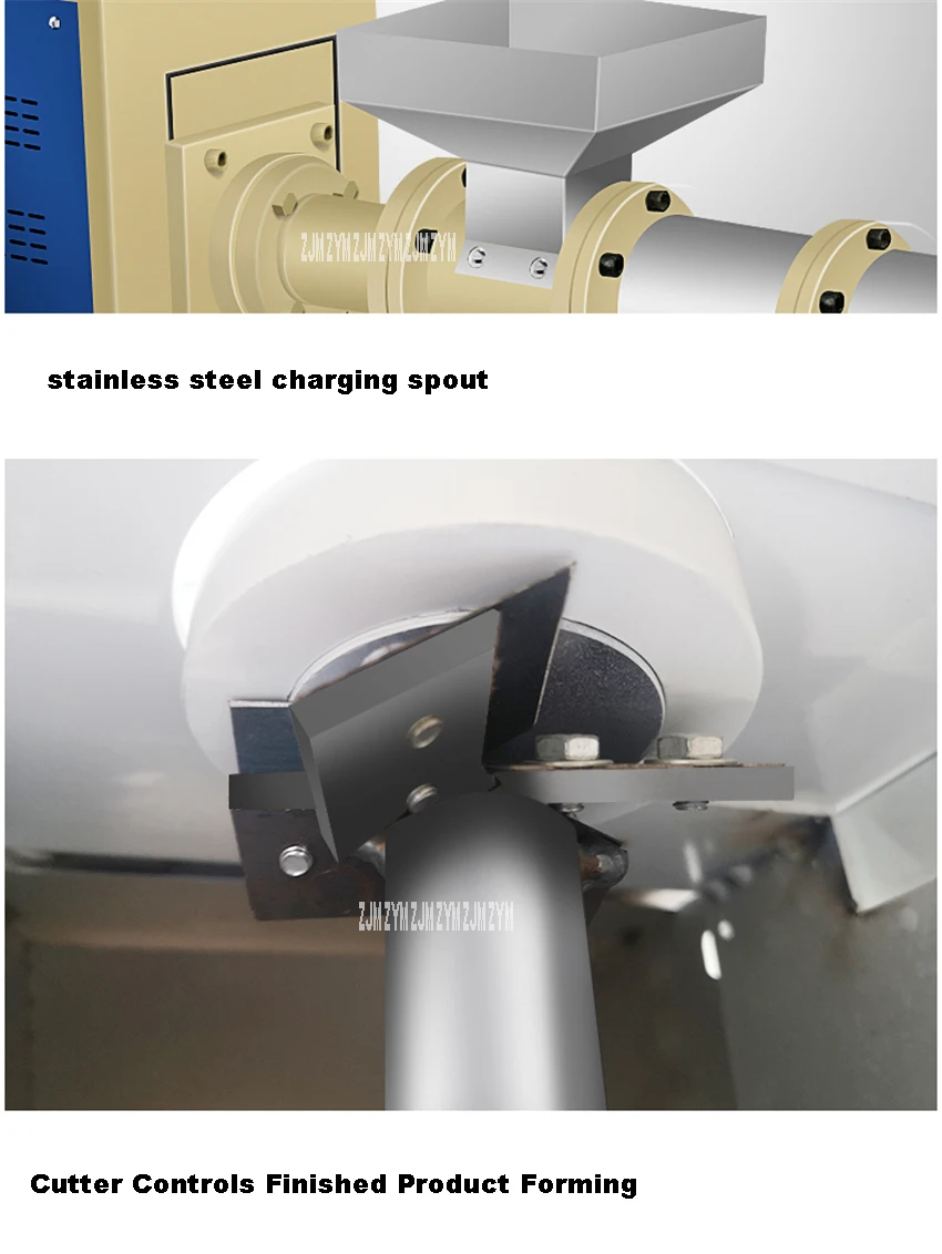 CH40-D Multifunctional Automatic Fodder Pellet Machine Feed Extruder Pellet Granulation Machine Pellet-Fodder Expander 220/380V