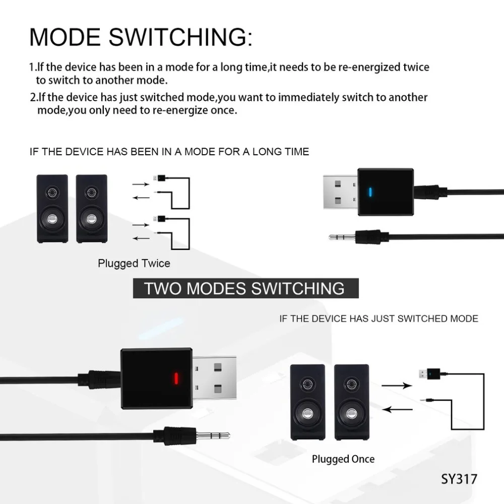 USB 5,0+ EDR передатчик приемник адаптер 2 в 1 с разъемом для ТВ наушники для ПК дома обоих концах для подключения внешних устройств к автомобильной Беспроводной аудио адаптер