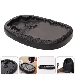1 Pc Portable Lightweight Practical Painting Inkstone Calligraphy Inkslab for Students Men