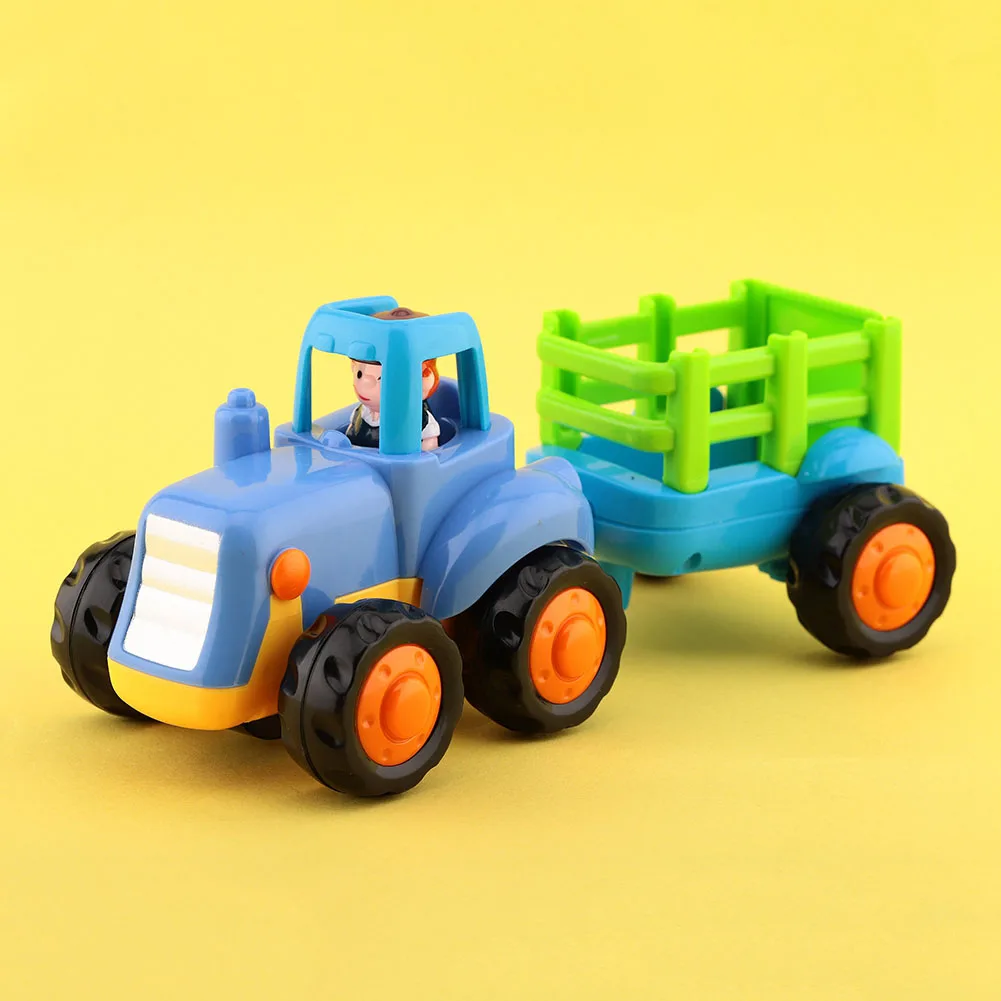 Детский грузовик, игрушка, трактор, модель, платформа, грузовик, новая голландская трактор, сплав, прицеп, детские игрушки, автомобили, сельскохозяйственный транспортер синий трактор