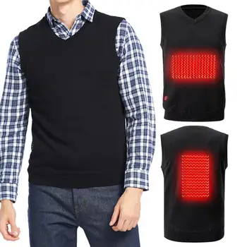 

Outdoor Unisex USB Rechargeable Heated Vest Jacket Thermal Sleeveless Vest Warm Sport Waistcoat Fishing Hiking Vest