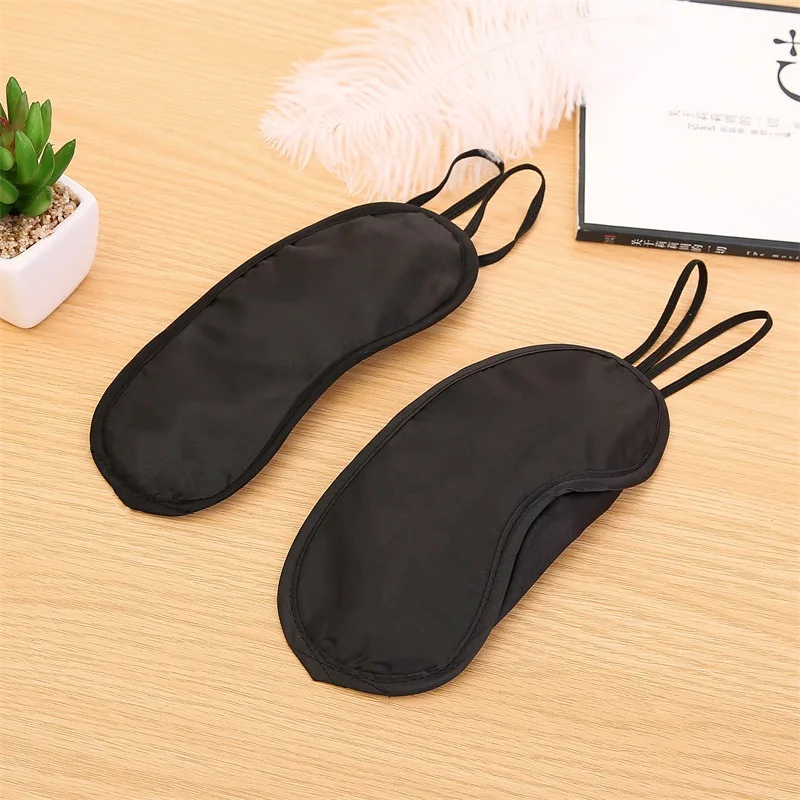 1pcs Black Sleeping Eye Masks Shade Cover Blindfold Night Travel Relax