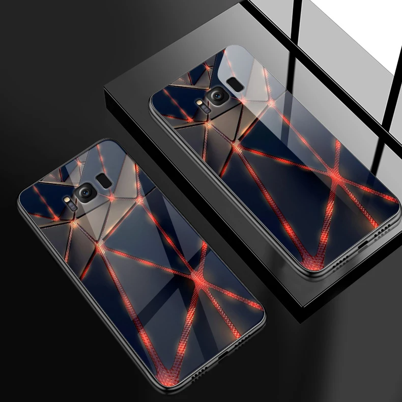 H123 Чехол из закаленного стекла для Samsung Galaxy S8 S9 S10 Plus, чехол для телефона OnePlus 3 3T 5 5T 6 6T 7 7 Pro, роскошный противоударный жесткий чехол - Цвет: H123