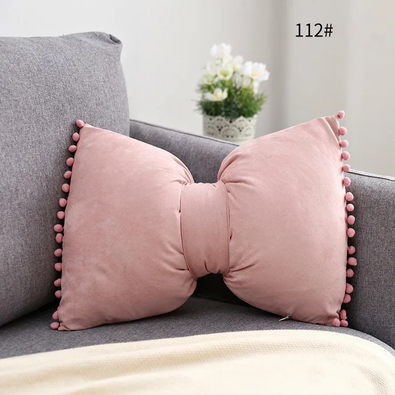 Наволочка для подушки в скандинавском стиле с бантиком, наволочка для подушки в Европейском стиле, съемная декоративная наволочка для подушки - Цвет: 112