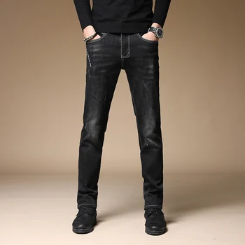 

HOT sale men's dark blue jeans 2019 men's fashion jeans men big sale autumn clothes new fashion brand Men's pants