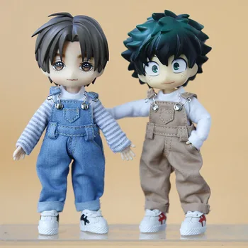 ob11 doll clothes  bjd clothes  Fashion strap denim trousers for obitsu11,piccodo, GSC,  1/12bjd doll clothes accessories pants 1