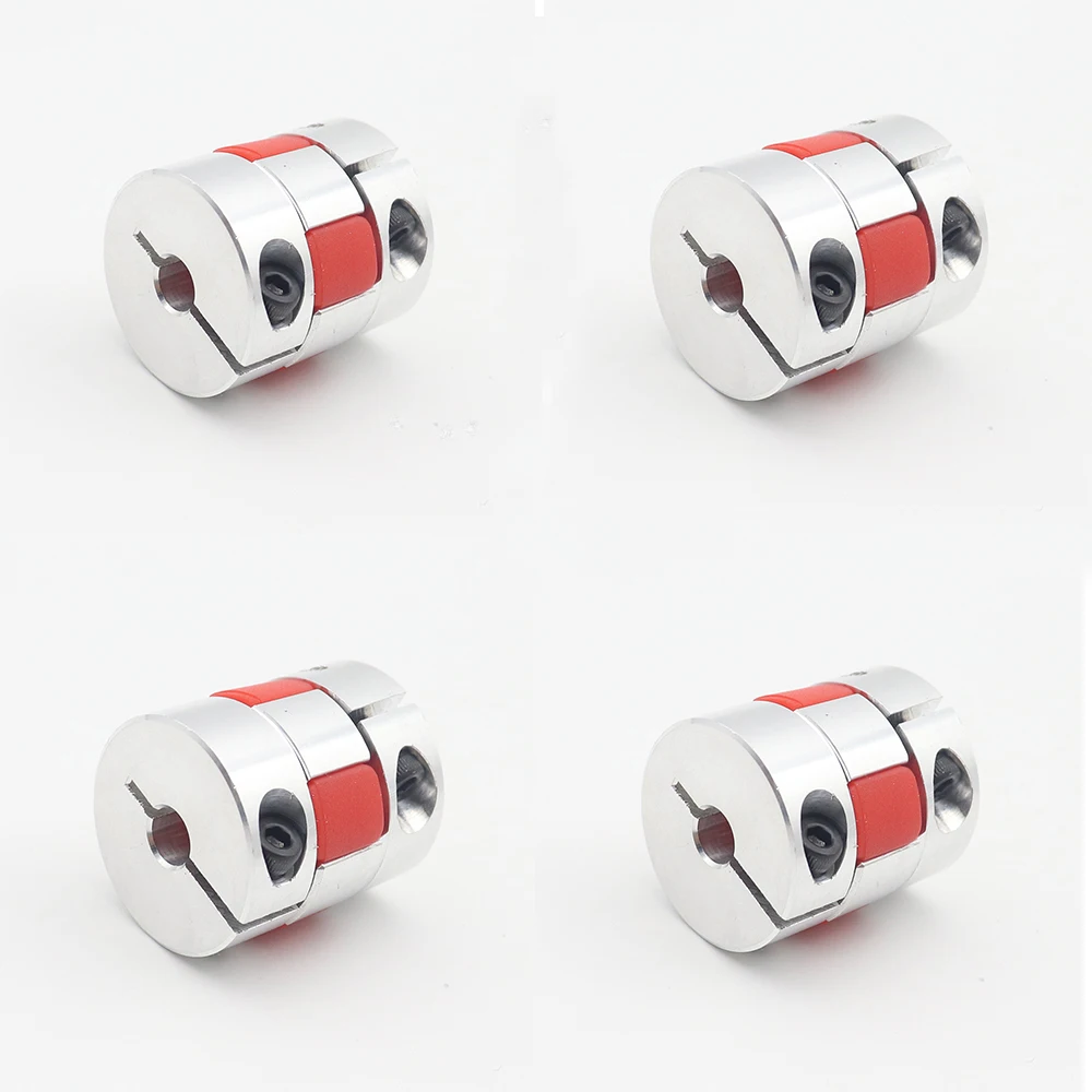 

4pcs 6X12 6mm to 12mm D25L30 Aluminium Shaft Plum blossom Coupling Motor Connector Flexible shaft for ball screw