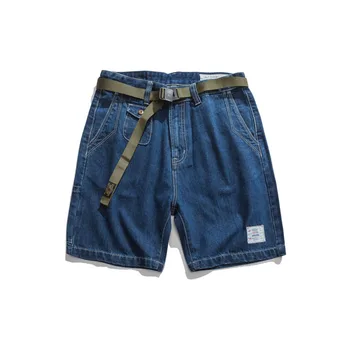 

2020 Spring And Summer New Harajuku Korean Ins Trend Beach Hawaii Casual Denim Overalls Loose And Comfortable S-2Xl