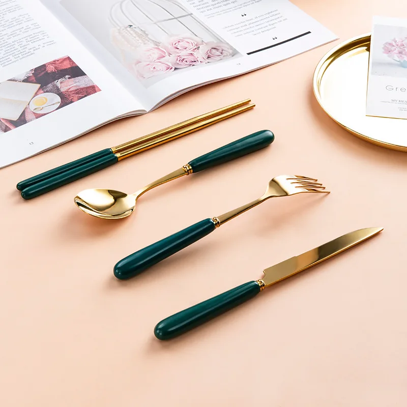 

Cutlery Set Fork Stainless Steel Tableware Dessert Fruit Ice Cream Scoop Tableware Stainless Dinnerware Dinner Steel Knife Fork